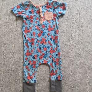 RAGS blue poppy floral